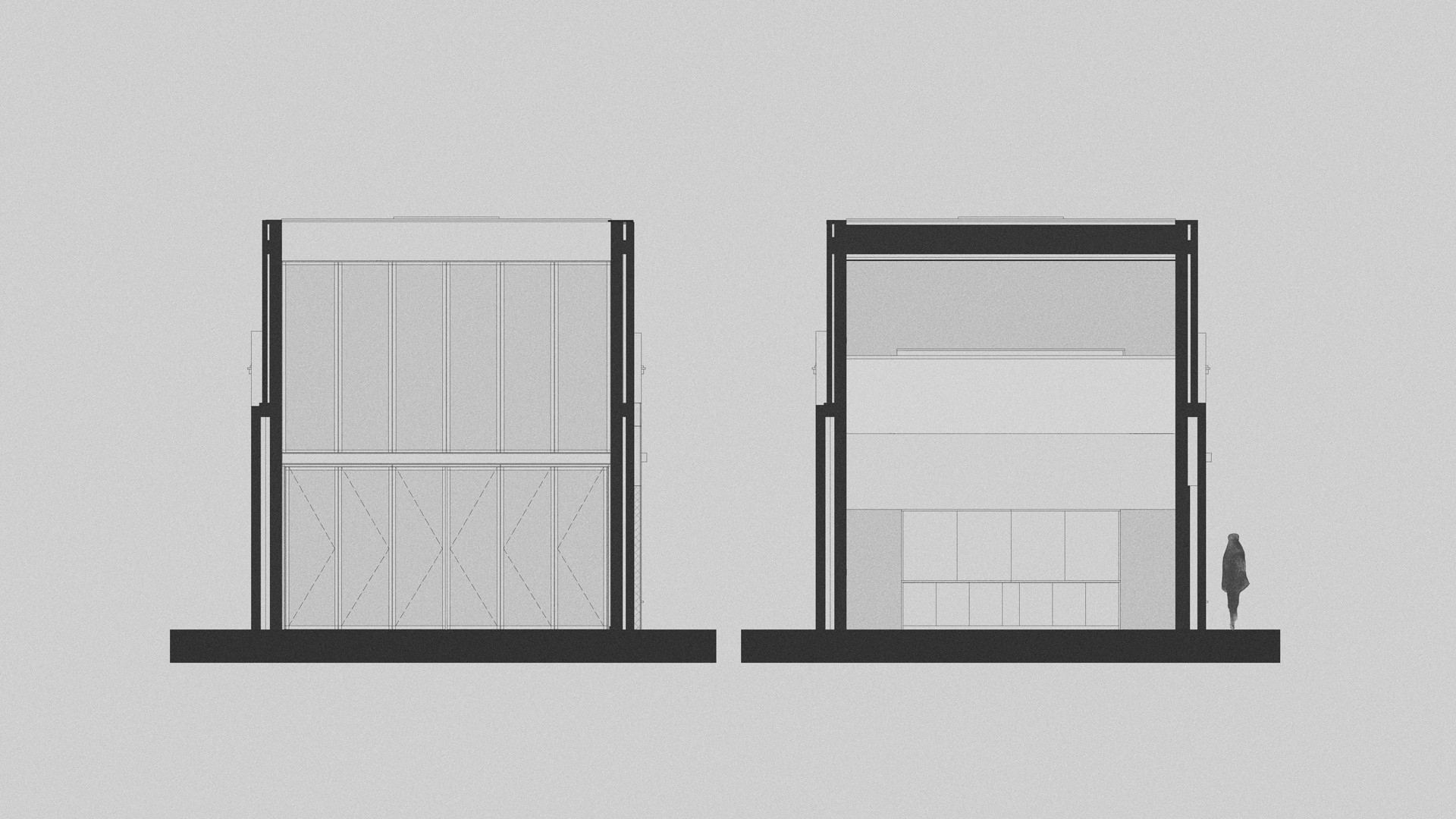 Sección transversal de Casa Nido