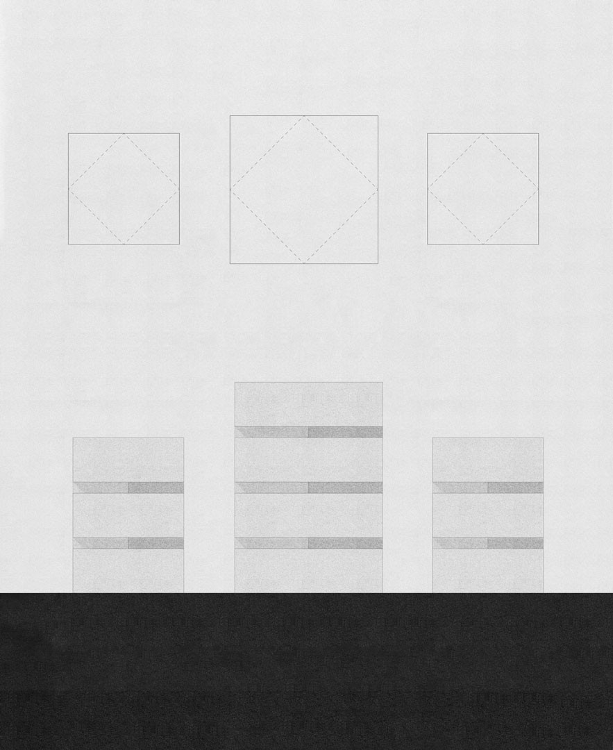 Plan and elevation of Pilas
